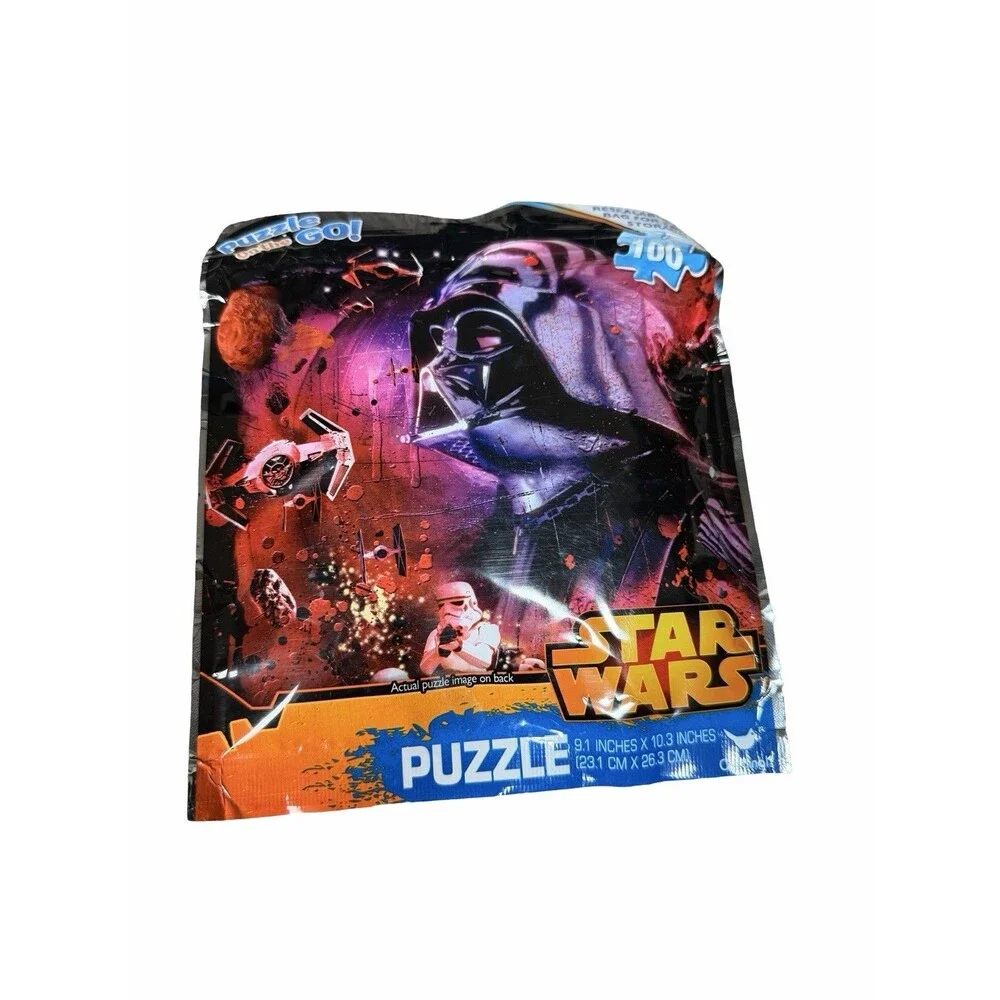 Star Wars & Marvel Avengers Kids Jigsaw Puzzle On The Go Lot 3 48 & 100 Pieces